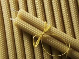Estezi natūralaus bičių vaško žvakių rinkinys, 5 vnt