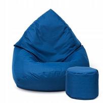 Sėdmaišis su pufu Mega Comfort XXL, kodura, tamsiai mėlynas