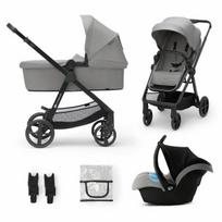 Universalus vežimėlis Kinderkraft Newly 3in1 Mink Pro, Grey