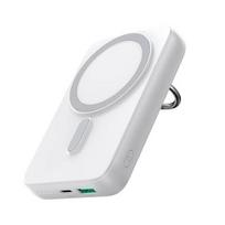 Atsarginis maitinimo šaltinis ("Power Bank") „Joyroom“ išorinė baterija 10000mAh „Joyroom JR-W050“ 20W „MagSafe“ su žiedu ir stovu, balta