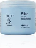 Kosmeceutinė kaukė plaukams su hialiuronu ir keratinu Kaaral Purify Filler, 500 ml