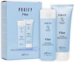 Plaukų šampūno ir kaukės kelioninis rinkinys Kaaral Purify Filler, 100 ir 75 ml