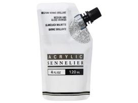 Speciali priemonė-lakas akriliniams dažams Sennelier blizgus 120ml