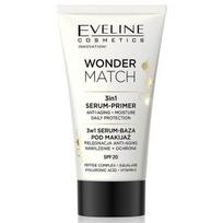Makiažo bazė Eveline Wonder Match 3in1 Serum-Primer, 30 ml