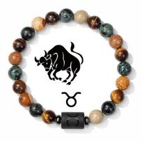 Akmeninė apyrankė su zodiako ženklu Tauras