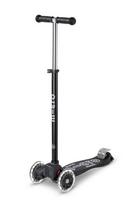Triratis paspirtukas Micro Maxi Deluxe Eco Led, juodas