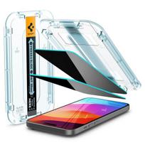 Apsauginis stiklas Spigen Stiklas tR EZ Fit (Privacy) 2-pack, skaidrus - iPhone 15 Pro