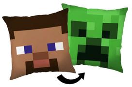 Minecraft dvipusė pagalvėlė Steve/Creeper, 40x40 cm