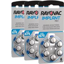 Rayovac Implant Pro+ 675, PR44 baterijos kochleariniams implantams, 18 vnt.