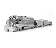 Metalinė dėlionė - konstruktorius Metal Earth Freight Train Set 3D