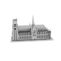 Metalinė dėlionė - konstruktorius Metal Earth Premium Series Notre Dame de Paris 3D