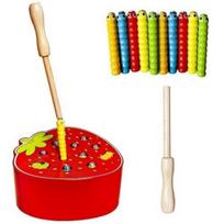 Magnetinis žaidimas StoreXO 2in1 Kirminų gaudymas braškėje