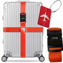 Apsauginis diržas kelioniniam lagaminui, oranžinis