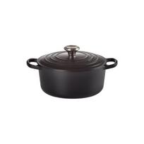 Le Creuset Ketaus puodas apvalus Ø26cm / 5,3L matinis juodas