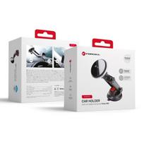 Telefono laikiklis Belaidis automobilinis įkroviklis-laikiklis Forcell (HS2) (MagSafe 15W) tvirtinamas ant konsolės / lango juodas