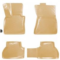 Guminiai kilimeliai beige 3D RIZLINE BMW X5 E70/X6 E71 (2007-2014)