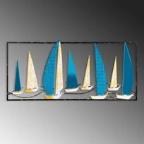 Wallity metalinė sienų dekoracija Yelkenli 2, 40 cm