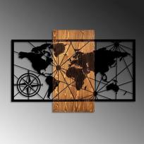 Wallity sienų dekoracija World map 3-M, 57 cm