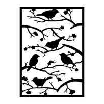 Wallity metalinė sienų dekoracija Tree branch birds, 66 cm