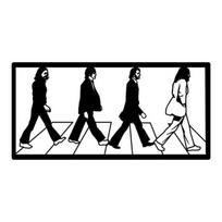 Wallity metalinė sienų dekoracija The Beatles, 39 cm