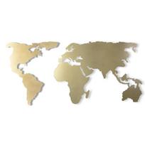 Wallity metalinė sienų dekoracija World map silhouette XL, 85 cm