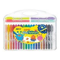 Šilkinės kreidelės Amos Colorix Silky Twisters, 24 spalv.