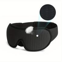 3D miego kaukė unisex, juoda, M/L
