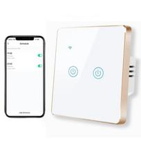 Išmanusis wifi elektros jutiklinio ekrano jungiklis su nuotoline programėle 600W Livman DS-101AL