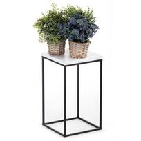 Modernus gėlių stovas BasicLoft, baltas, 40 cm