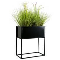 Modernus gėlių stovas, juodas, 50 cm