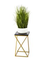 Modernus gėlių stovas Loft, juodas, 40 cm