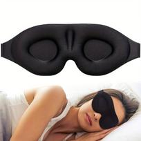3D miego kaukė unisex, juoda, Universalus