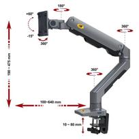 Monitoriaus laikiklis NB NP G60 27''-45''(vesa iki 10*10,iki 16 kg)