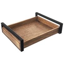 Medinis serviravimo padėklas 35,5x27 cm