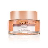 Atgaivinantis naktinis veido gelis su žaliosios arbatos ekstraktu Avon True Nutra Effects Ageless, 50 ml