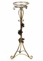 Metalinis gėlių stovas dekoruotas rožėmis DekoracjaDomu, 95 cm