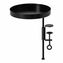 Palangės gėlių vazonų laikiklis su spaustuku Esschert Design, 24,5 cm, juodas