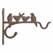 Ketaus gėlių vazono laikiklis Paukščiai Esschert Design, 19 cm