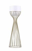 Modernus metalinis gėlių stovas Loft, 68 cm, baltas