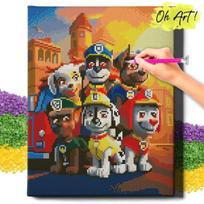 Deimantinė mozaika 5D Diamond Painting Oh Art! Paw Patrol Marshall, 30x40 cm