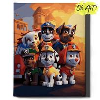 Tapyba pagal skaičius Rėmelyje Paw Patrol Marshall Oh Art!, 40x50 cm