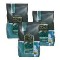 Karštos plėvelės vaškas depiliacijai ItalWax Azulene, 3 x 1 kg