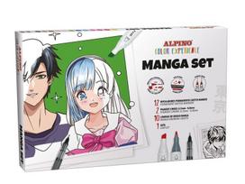 Piešimo rinkinys su žymekliais Alpino Manga