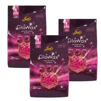 Kietas vaškas veido depliacijai ItalWax GloWax Cherry Pink, 3 x 400 g