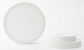 18W LED paviršinė panelė, baltu korpusu, 3000K, IP44