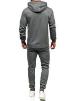 Sportinis kostiumas vyrams J.Style 68C10381, pilkas, 2XL
