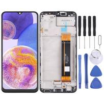 Originalus skystųjų kristalų ekranas, skirtas Samsung Galaxy A23 SM-A235F skaitmeniniam įrenginiui, visas komplektas su rėmeliu