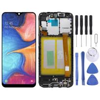 Skystųjų kristalų ekranas, skirtas Samsung Galaxy A20e SM-A202 su skaitmeniniu įrenginiu, pilnas komplektas su rėmeliu
