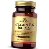 Vitaminas B6 (Piridoksinas), Vitaminas B6 100, Solgar 100 tab (36313132) 100tab