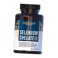 Seleno chelatas, seleno chelatas 100, Golden Pharm 90 daržovių kepurėlių (36519016) 90vcaps
